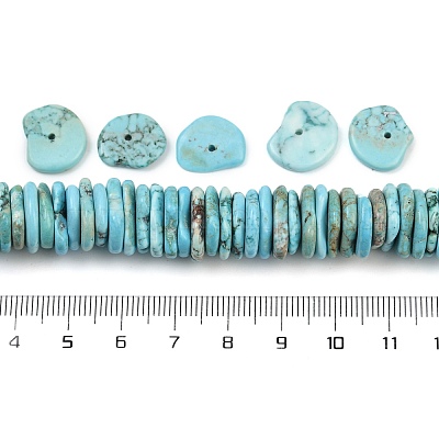 Нити окрашенных бусин из натурального магнезита G-V003-01-1