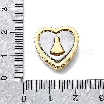 Комплект подвесок из латуни с микропаве из кубического циркония KK-V010-08GP-01-1