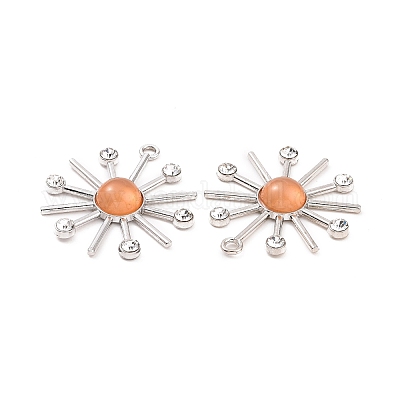 Стеклянные подвески с имитацией кошачьего глаза PALLOY-F292-01P-02-1