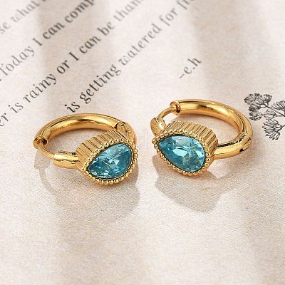 Серьги-кольца из нержавеющей стали 304 EJEW-P309-04G-1