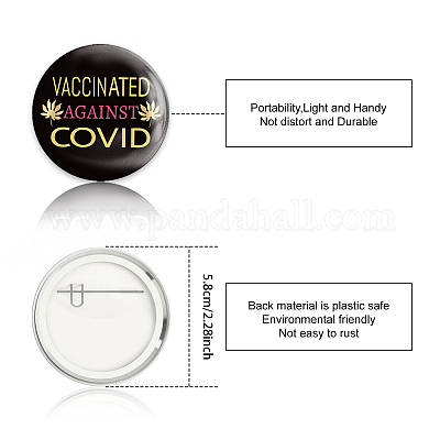 Брошь из белой жести JEWB-WH0012-044-1