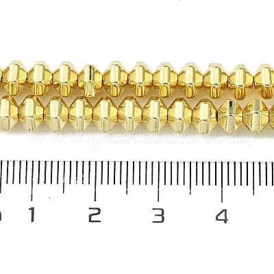 Гальванические нити из синтетических немагнитных гематитовых бусин G-H020-G01-02-1