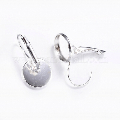 Латунная фурнитура Leverback для серег X-KK-H023-S-NR-1