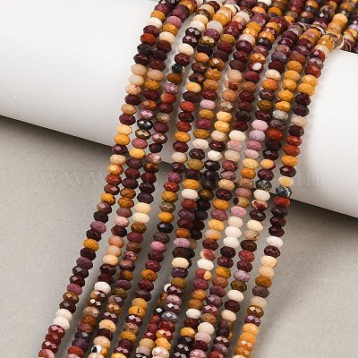 Природные mookaite бисер нитей&nbsp;G-B175-A06-2x4mm-1