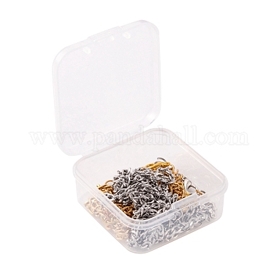 Наборы для изготовления ожерелий из витой цепи из нержавеющей стали 304 с вакуумным покрытием DIY-FS0001-25-1