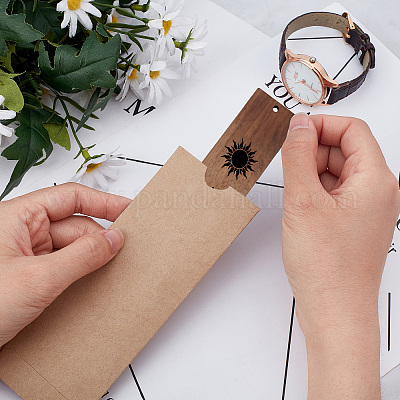 1 набор деревянных закладок AJEW-CP0008-22C-1