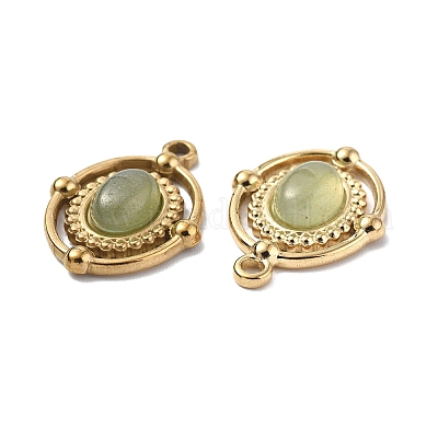 Естественный зеленый авантюрин подвески STAS-C064-VC907-1