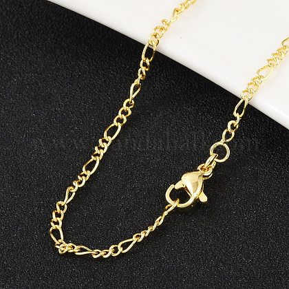 Collana Catana Figaro In Ottone Dorato Antico - Lunghezza 20 Pollici, Marrone