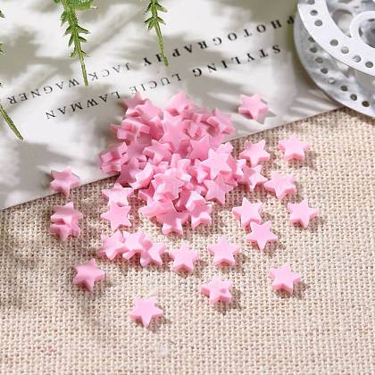 手作り樹脂粘土ネイルパーツ ファッションネイルアートスタッド 穴がない スター ピンク 4 5x5 6x0 5 1mmの通販 Jp Pandahall Com