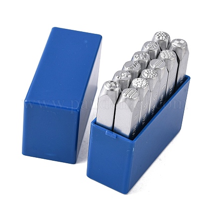 Iron Metal Stamps AJEW-L060-03L-1