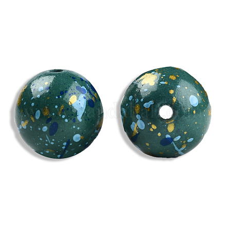 Rociar perlas de resina pintadas RESI-N034-19-V01-1