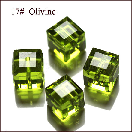 Abalorios de cristal austriaco de imitación SWAR-F074-6x6mm-17-1