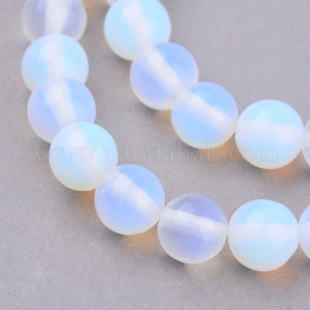 Chapelets de perles d'opalite X-G-Q462-12mm-31-1