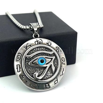 Ожерелья из нержавеющей стали с египетским оком Ра HP8705-1