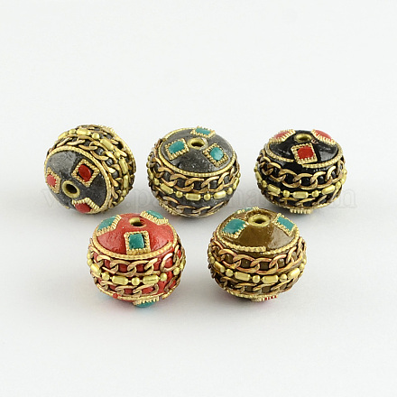 Oval Handmade Indonesia Beads IPDL-S009-M-1