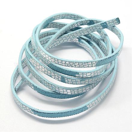 Chapado en plata cuerdas de cuero de imitación LC-R010-03E-1