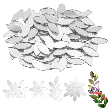 Silver Leaf Mirror Mosaic Tiles