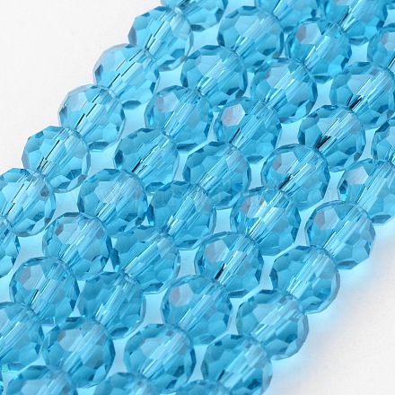 Chapelets de perles en verre transparent X-GLAA-G013-10mm-49-1