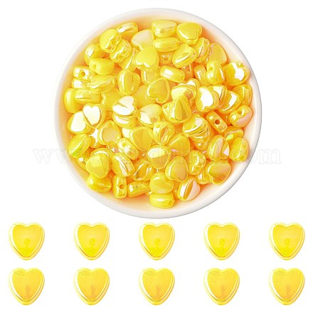 200 шт. 2-х цветные бусины из АБС-пластика KY-FS0001-42A-1