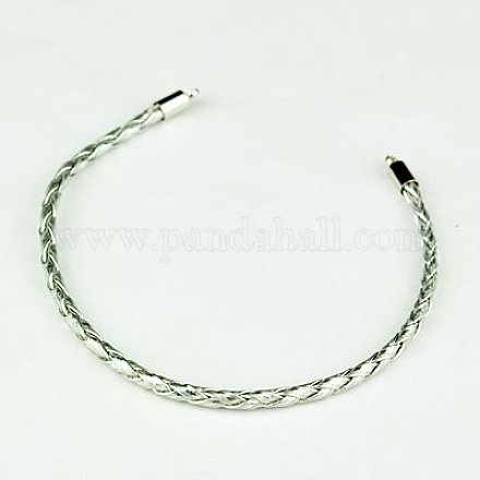 Braided PU Leather Cord Bracelet Making AJEW-JB00021-19-1