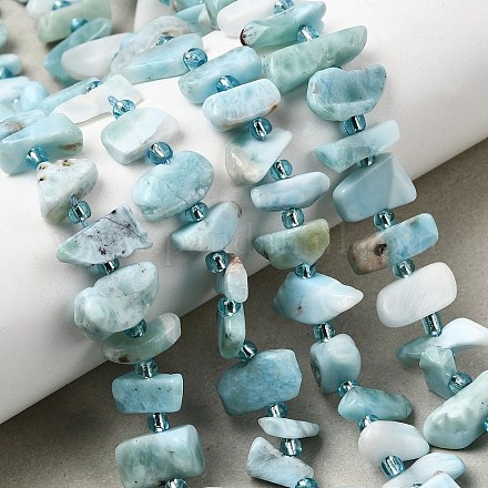 Природные ларимар бисер нитей&nbsp;G-L649-A08-01-1