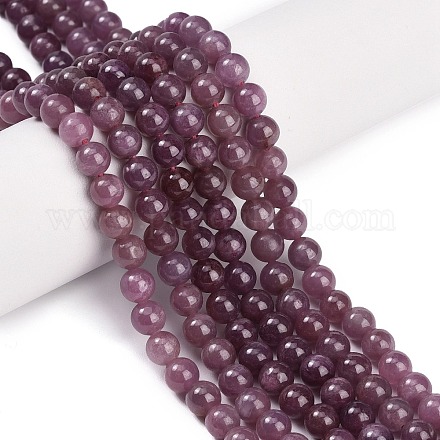 Натуральные рубиновые бисерные пряди G-L631-A01-6mm-A-1