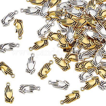 120шт 2 цвета подвески из цинкового сплава FIND-HY0002-14-1