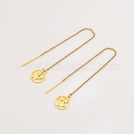 Минималистская резьба в форме звезды из нержавеющей стали TI0593-1