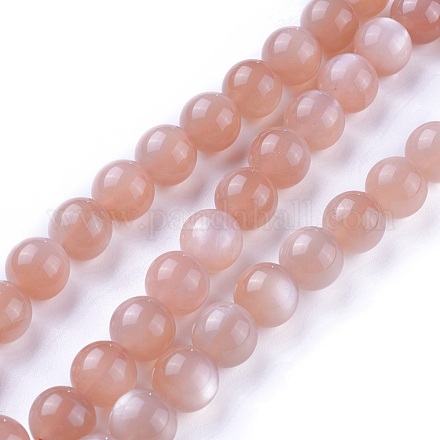 Natural Grade A Sunstone Beads Strands G-G785-04C-1