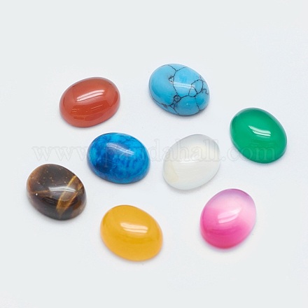 Natural & Synthetic Mixed Stone Cabochons G-G759-Z-1