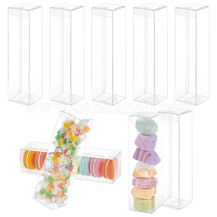 BENECREAT 20PCS Clear Favor Boxes 1.95x1.95x7.87 Inch CON-WH0086-087B-1