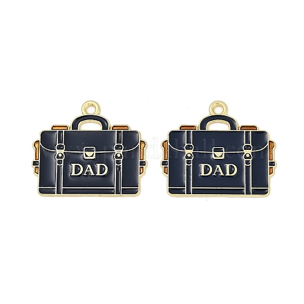Подвески из сплава с эмалью ко Дню отца ENAM-V001-03B-G-1