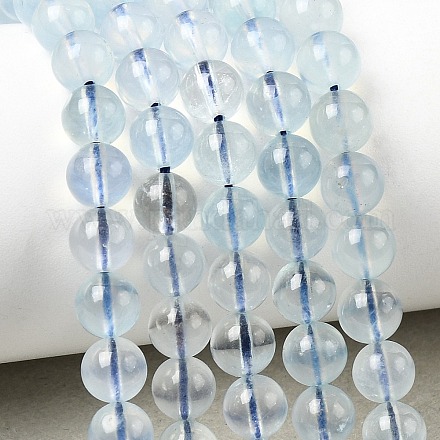 Природные Аквамарин бисер нитей G-G344-A07-6mm-1