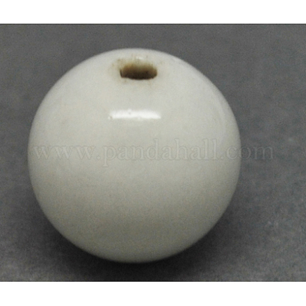 Perles en porcelaine émaillée fantaisie manuelles PORC-R408-25mm-12-1