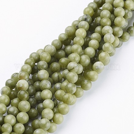 Perles de jade taiwan naturelles X-GSR6mmC032-1