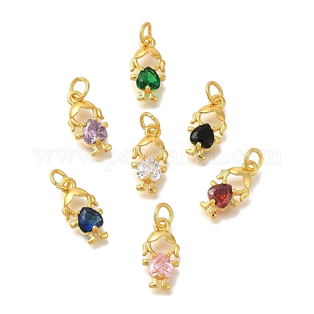 Стойки обшивки латунь микро проложить кубическую прелесть диоксида циркония KK-I716-25G-1