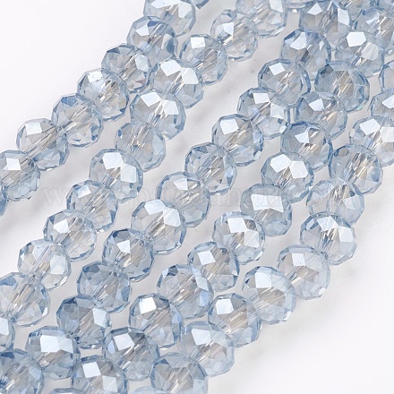 Chapelets de perles en verre électroplaqué X-GLAA-K027-PL-A02-1