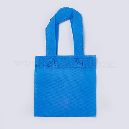 環境に優しい再利用可能なエコバッグ  不織布ショッピングバッグ  ドジャーブルー  28x15.5cm ABAG-WH005-15cm-09-1