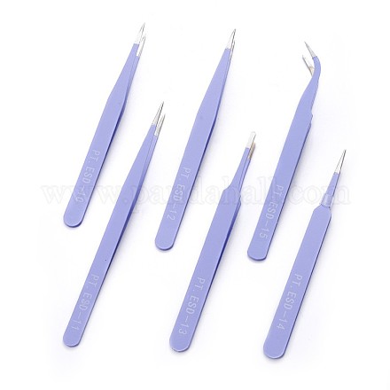 Stainless Steel Beading Tweezers Sets TOOL-F006-11A-1