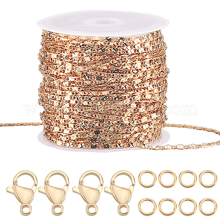 Beebeecraft kit de fabrication de collier de bracelet de chaîne de bricolage CHC-BBC0001-03-1