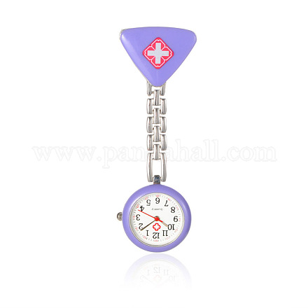 Aleación relojes roja cruz de bolsillo mesa enfermera WACH-N007-04C-1