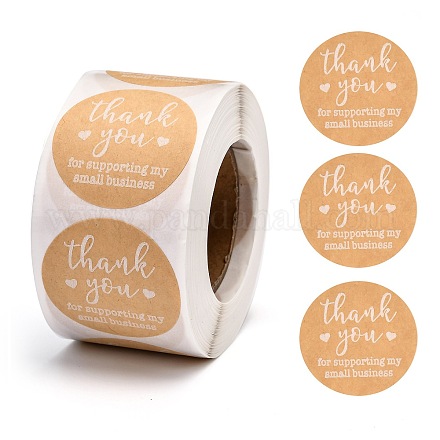1.5 Inch Thank You Stickers DIY-G013-G01-1