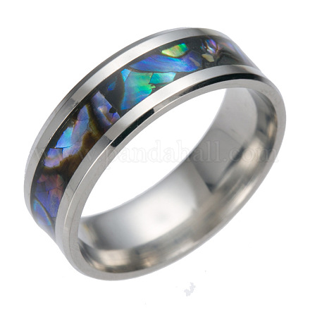 201 Stainless Steel Wide Band Finger Rings X-RJEW-T005-11-07-1