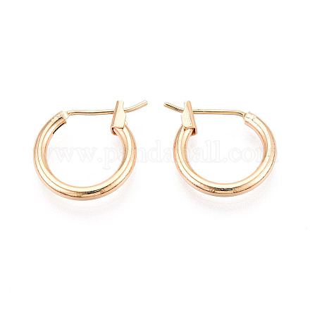 Серьги-кольца из нержавеющей стали 304 EJEW-T048-25A-G-1