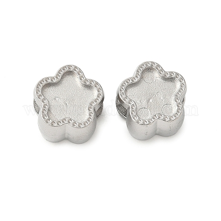 Европейские бусины из нержавеющей стали 304 STAS-D307-04C-P-1