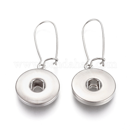 Accessoires de boucles d'oreilles fils avec cerceau rein KK-L180-096P-1