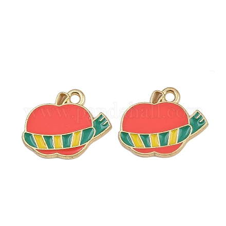 Подвески из сплава и эмали с рождественской тематикой ENAM-Z023-01G-10-1