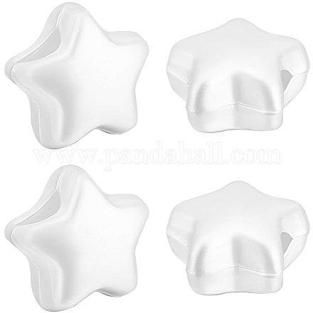 4шт 925 бусины из стерлингового серебра STER-BBC0007-96MS-1