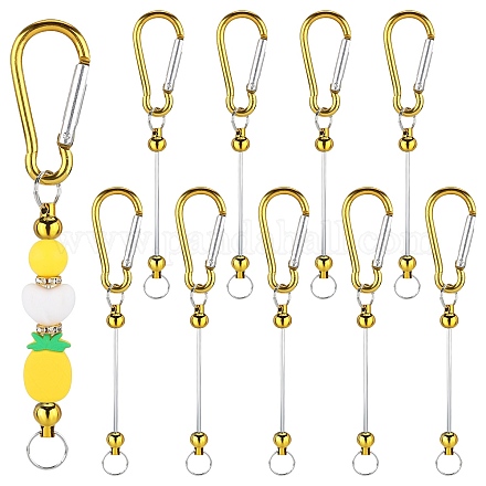 10шт алюминий с карабинами для скалолазания AJEW-SZ0002-58B-1