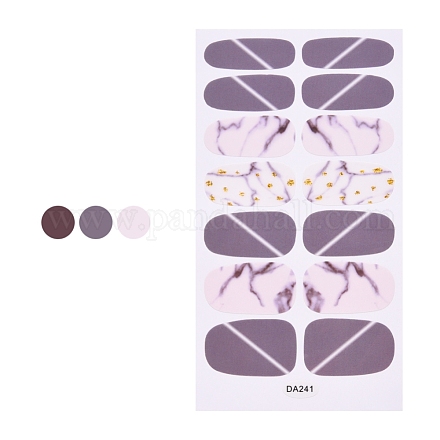 Красочные цветочные тартан полное покрытие блестящие обертывания для ногтей лак для ногтей наклейки MRMJ-S056-DA241-1